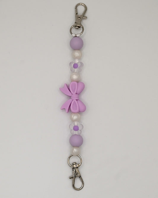 Lavender Beaded Strap for E-Reader