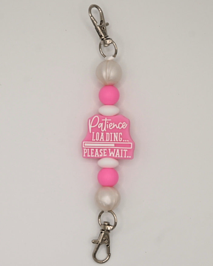 Pink Patience Loading Strap for E-Reader