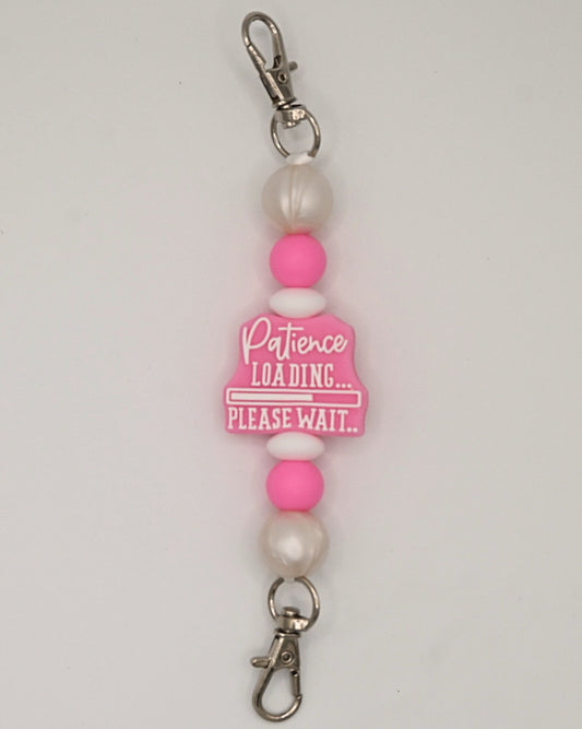Pink Patience Loading Strap for E-Reader